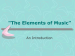 "The Elements of Music"
