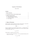 Equation of Fluid Motion