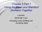 Interpreting the standard deviation