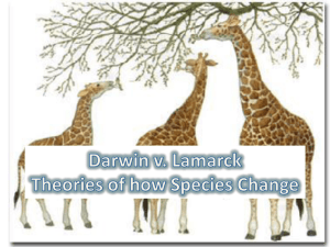 Darwin v. Lamarck - Thomas C. Cario Middle School