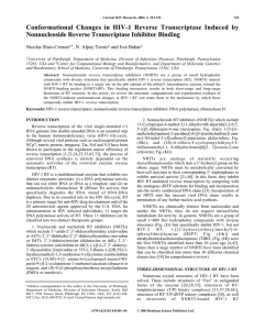 Conformational Changes in HIV-1 Reverse Transcriptase Induced