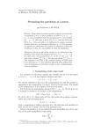 Permuting the partitions of a prime