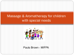 Massage for children with special needs