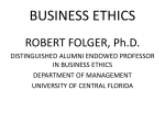BUSINESS ETHICS - LIFE at UCF - University of Central Florida