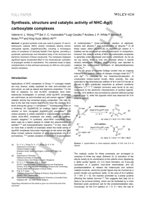 Synthesis, structure and catalytic activity of NHC-Ag(I)