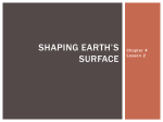 Shaping Earths surface Ch 4 lesson 2