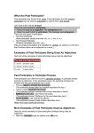 What Are Past Participles? Examples of Past Participles Being Used