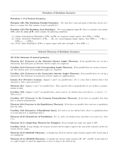 List of axioms and theorems of Euclidean geometry