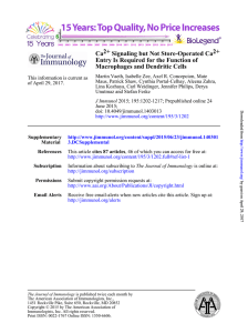 Macrophages and Dendritic Cells Entry Is Required for the Function