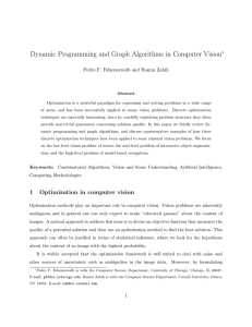 Dynamic Programming and Graph Algorithms in Computer Vision