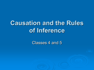 Causation and the Rules of Inference