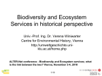 Biodiversity and ecosystem services in historical - ALTER-Net