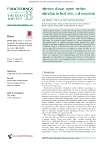 Infectious disease agents mediate interaction in food webs and