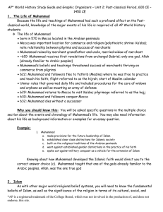 AP World History Study Guide and Graphic Organizers – Unit 2: Post