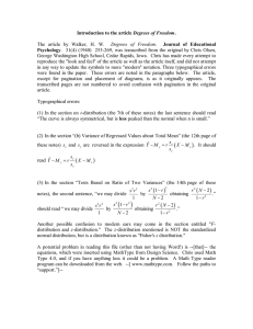 Degrees of Freedom