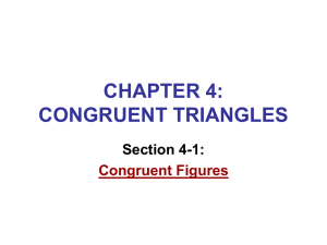 congruent triangles