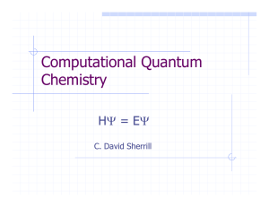 Computational Quantum Chemistry