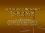 Applications of the Normal Distribution Model