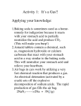 Activity 1: It`s a Gas!! Applying your knowledge: