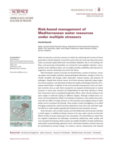 Risk-based management of Mediterranean water resources
