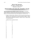 Poisson Statistics and Gamma Ray Absorption