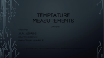 temptature measurements