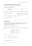 5: Dividing Whole Numbers by Fractions