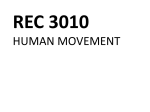 REC 3010 Human Movement Powerpoint