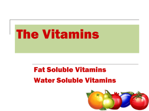Fat Soluble Vitamins ppt