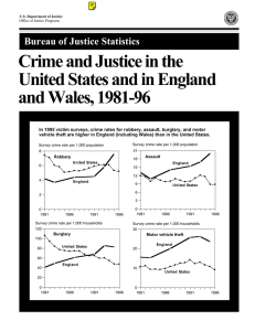 Crime and Justice in the United States and in England and Wales
