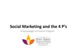 Social Marketing and the 4 P`s