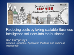 Reducing costs by taking scalable Business Intelligence