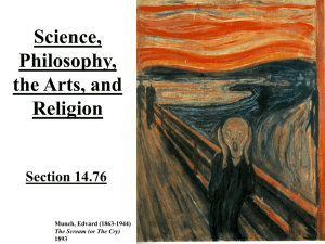 Science, Philosophy, the Arts, and Religion