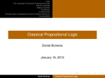 Classical Propositional Logic