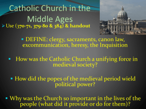 Catholic Church in the Middle Ages