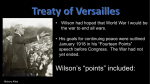 treaty of versailles peace