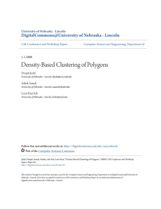 Density-Based Clustering of Polygons