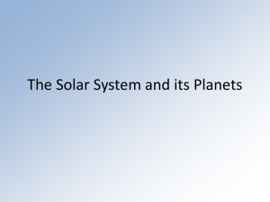 The Solar System and its Planets