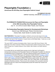 Playwrights Foundation - Bay Area Playwrights Festival