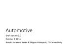 Automotive, Jaspar contribution to tutorial