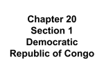 Chapter 20 Section 1 Democratic Republic of Congo