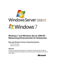 Windows 7 and Windows Server 2008 R2 Networking