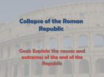 Collapse of the Roman Republic
