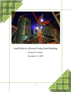 Load Paths in a Braced Frame Steel Building