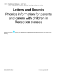 Letters and Sounds - Sonning Common Primary School