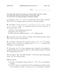 I. (25 points) Let p : E → B be a covering map, with E path connected