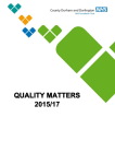 quality matters - County Durham and Darlington NHS Foundation Trust