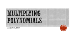 Adding, Subtracting, and Dividing Polynomials