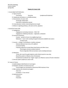BIO 330 Cell Biology Lecture Outline Spring 2011 Chapter 24