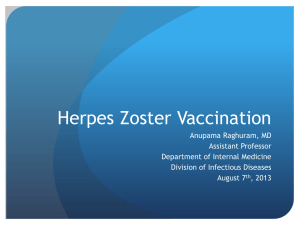 Herpes Zoster Vaccination